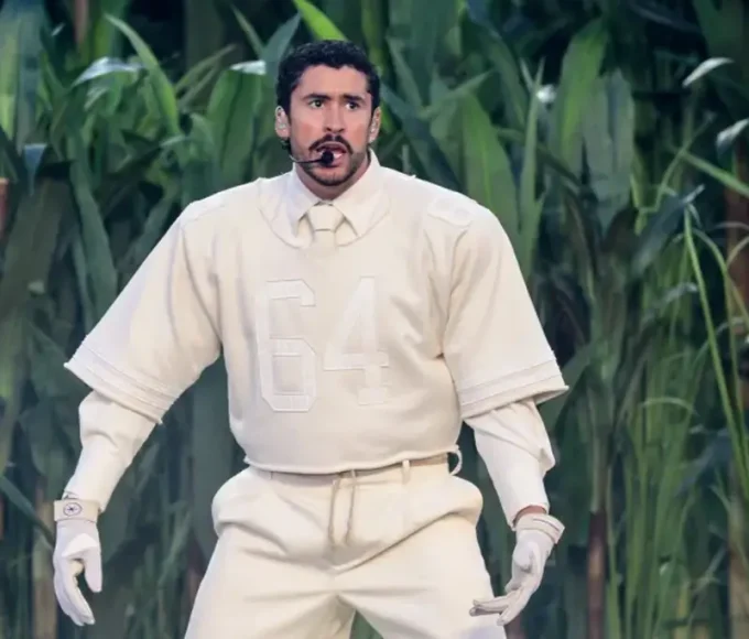 Bad Bunny Explains Meaning Of “64” Jersey At Super Bowl