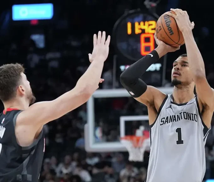 Wembanyama Leads Spurs to 145-120 Win Over Rockets