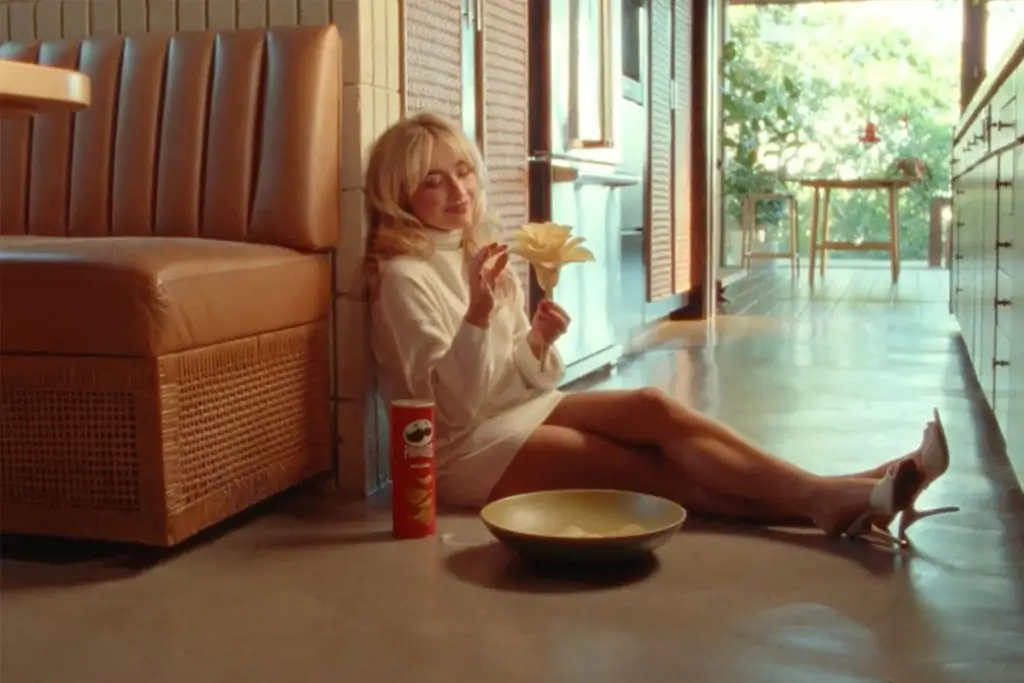 Sabrina Carpenter Makes Super Bowl Commercial Debut