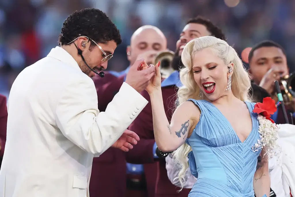 Lady Gaga Thanks Bad Bunny After Super Bowl Halftime Show