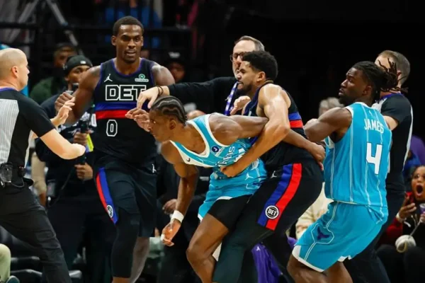 Pistons Beat Hornets 110–104 In Game Marred By Brawl
