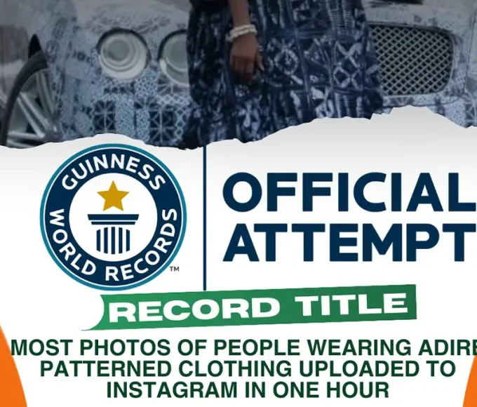 Ajoyo Targets Guinness Record With Adire Photo Attempt